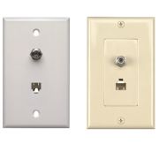 Combination - Coax/Phone Wallplates