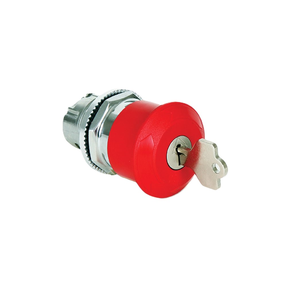 E-Stop Key Release Mushroom Switches
